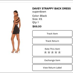 Superdown davey strappy back dress